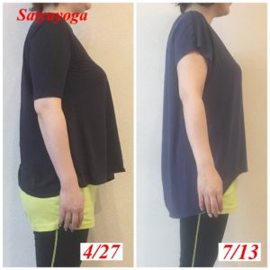 3ヶ月目、ついに3サイズダウン